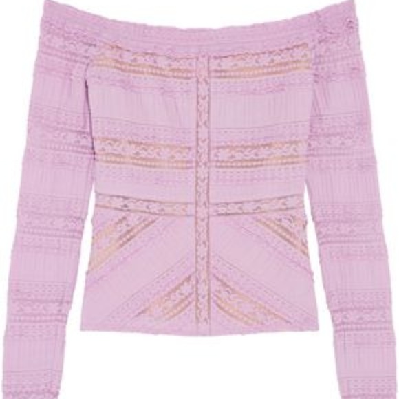 cinq a sept Tops - Cinq a Sept off shoulder lace top